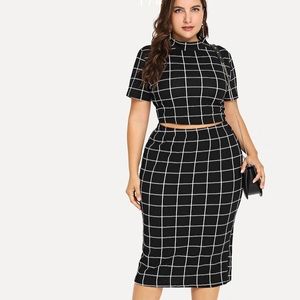 Plaid Two Piece Outfit